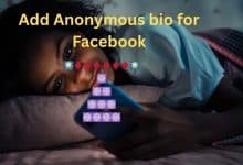 Add Anonymous bio for Facebook