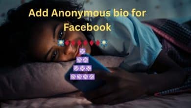 Add Anonymous bio for Facebook