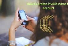 How to create invalid name fb account