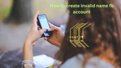 How to create invalid name fb account