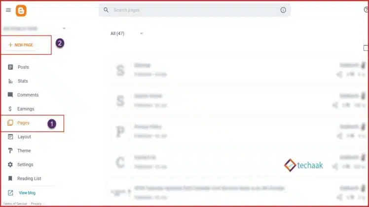 How to create sitemap page in blogger