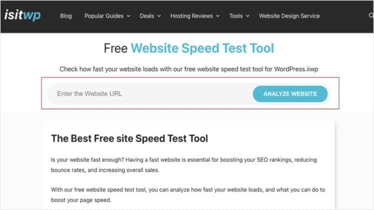 Create Online Website Speed Test Tool On Blogger [Script]