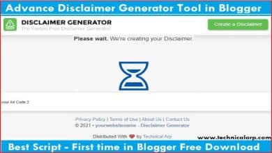 Disclaimer Generator Tool Script