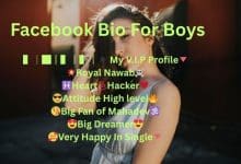 Facebook Bio For Boys