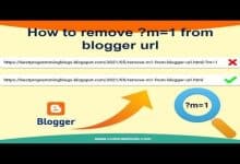 How To Remove M1 From Blogger Url