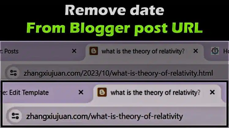 Remove Date From Blogger Post URL - [Permanantly]