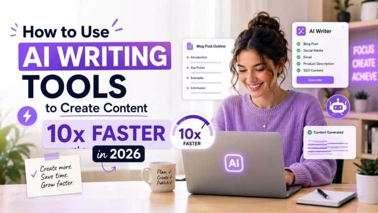 How to Use AI Writing Tools to Create Content 10x Faster in 2026